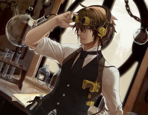 steampunk scientist mad scientist inspiration board pinterest cool anime guys cute anime