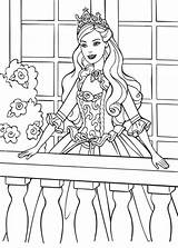 Barbie Coloring Pages Castle Printable Diamond Colorpages Drawing sketch template