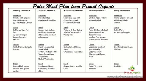 primal diet plan order  primalpaleo meals