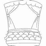 Theater Coloring Pages Stage sketch template