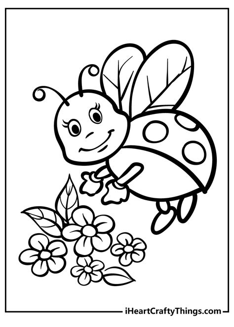 cute ladybug coloring pages  kids