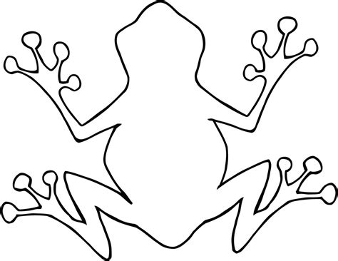 outline   frog   outline   frog png images