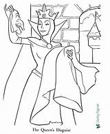 Coloring Queen Evil Pages Snow Popular Dwarfs Seven Story sketch template