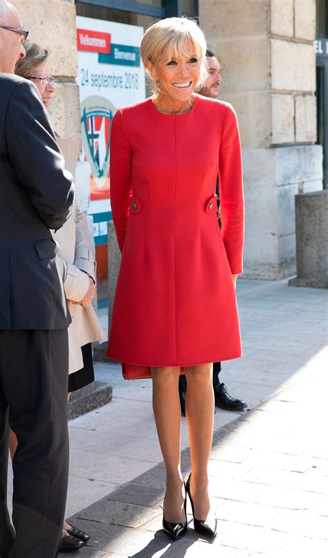brigitte macron steps out in a bold new color vogue