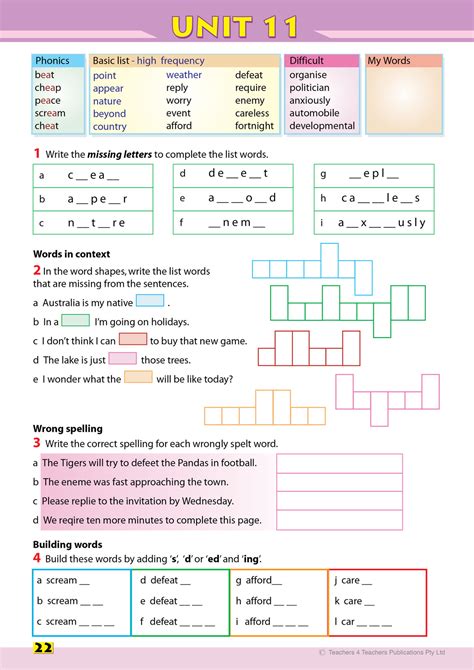 spelling conventions second edition year 4 teachers 4