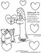 Coloring Pages Valentine Helping Others Jesus Heart Sunday School Creation Pdf Crafts Hands Getcolorings Color Valentines Printable Colori sketch template