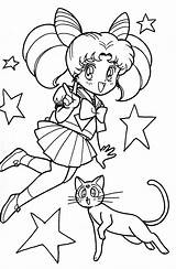 Moon Sailor Chibi Coloring Pages Drawing Mini Printable Choose Board Cool Sailer Template sketch template