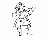 Coloring Cook Woman Coloringcrew Cooks sketch template