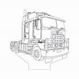Kenworth Semi 3bee Camion Coloriage Cruze W900 Camions Avions Peterbilt Rig статьи Airplane sketch template