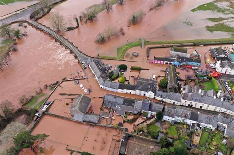 storm dennis remarkable drone pictures show flooding devastation