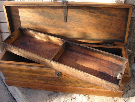 Tattered Tiques Antique Tool Box
