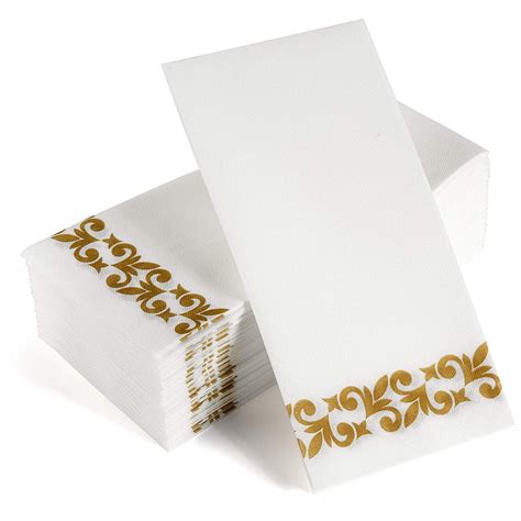 perfect settings disposable decorative paper napkins  pack  fold