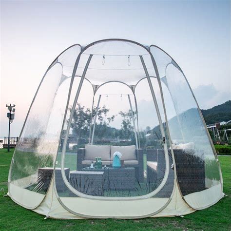 bubble tent pop  canopy family camping gazebo  beige walmartcom tente terrasse