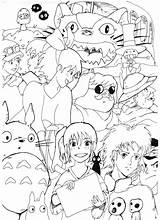 Miyazaki Hayao Tributo sketch template