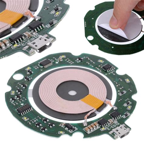 high quality standard  qi fast wireless charger module transmitter pcba circuit board coil