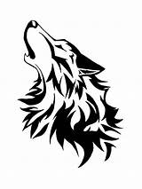 Wolf Howling Logodix sketch template