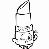 Coloring Pages Shopkins Kids Shopkin Printable Lips Lippy Read Colouring Girls sketch template