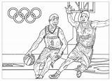 2024 Coloring Basketball Paris Olympic Games Pages Sports Adults Kids Adult Print Color Sport Olympics Basket Printable Justcolor Events sketch template
