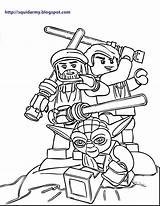 Coloring Pages Lego Wars Star sketch template