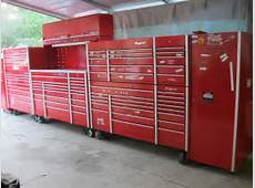 Snap on Snapon Snap on KRL 5 section 20' wide tool box set up that is