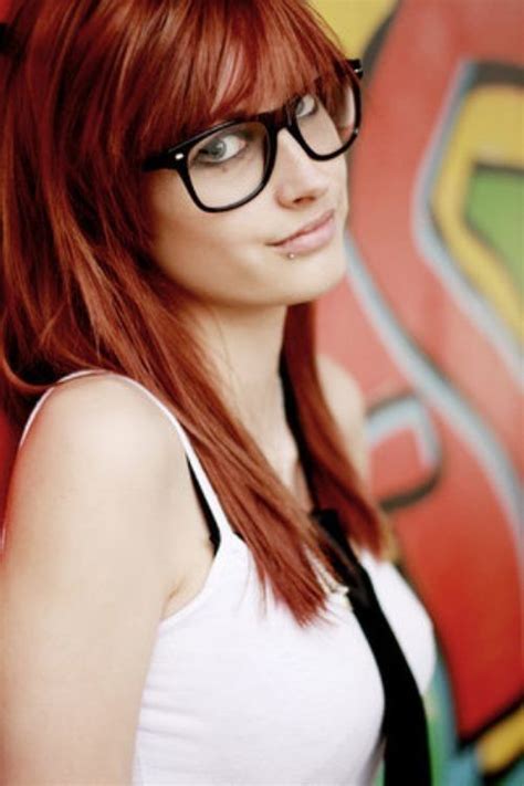 flirty redhead glasses sexy redhead pinterest