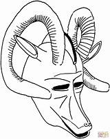 Coloring Mask Ram African Masks Animal Drawing Printable Getdrawings Pages Library Clipart Sketch Popular sketch template