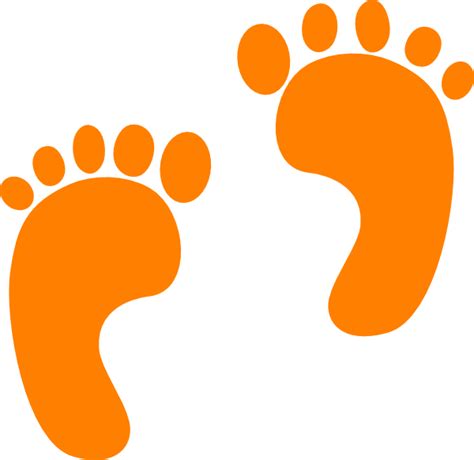 feet clipart orange feet orange transparent     webstockreview