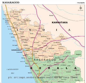 kasaragod district map photo