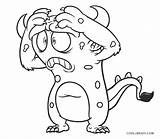 Monster Coloring Printable Cool2bkids sketch template