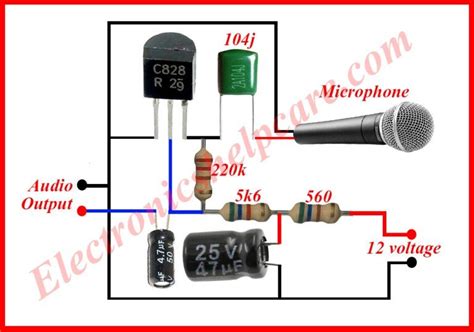 microphone circuit diagram electrical circuit diagram circuit diagram simple electronic circuits