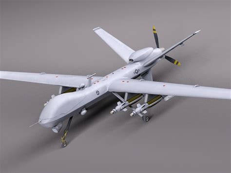 reaper mq   drone predator  model cgtrader