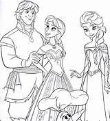 Coloring Frozen Pages Elsa Disney Popular sketch template