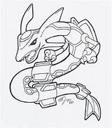 Rayquaza Coloring Pages Pokemon Mega Drawing Printable Deviantart Color Sketch Colouring Kids Cartoons Pdf Print Getcolorings Getdrawings Coloringhome Template sketch template