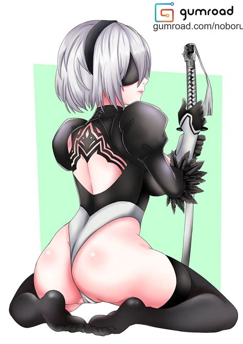 Rule 34 Android Big Breasts Blindfold Bob Cut Female Female Only Nier