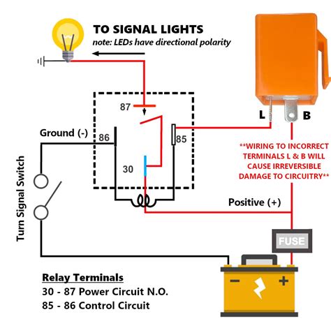 led flasher relay wiring
