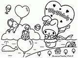 Coloring Pages Melody Printable Kids Kawaii Colouring Sanrio Kitty Hello Cute Sheets Book Drawing Popular Easter Coloringhome Choose Board Cutekawaiiresources sketch template