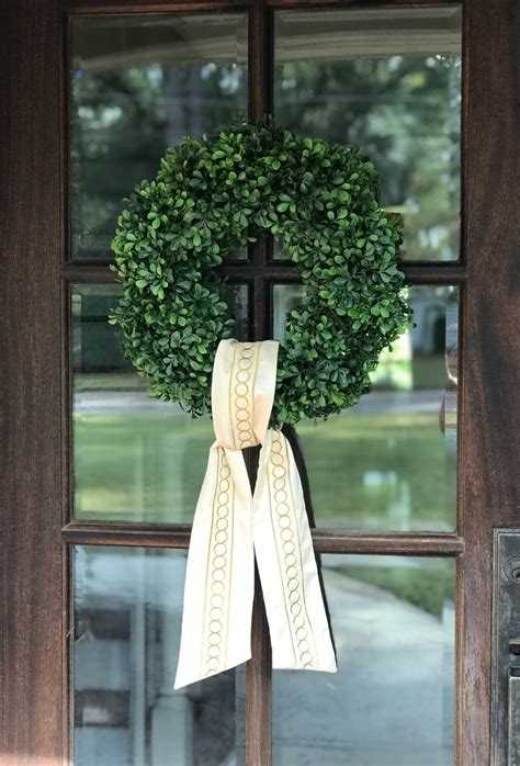 embroidered wreath sash front door sash wreath tie sash etsy