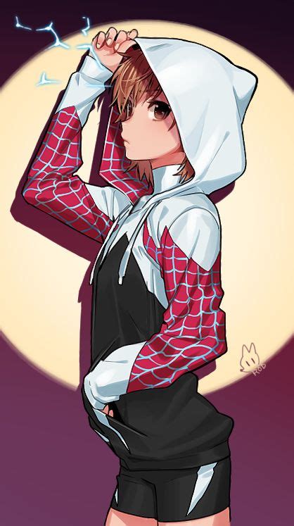 Misaka Mikoto And Spider Gwen Marvel To Aru Kagaku No