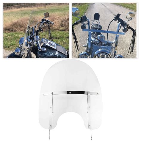 Buy Clear Detachable Motorcycle Windscreen Windshield Compatible With