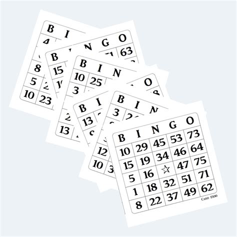 printable bingo cards   page etsy