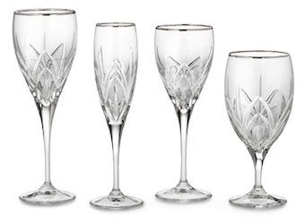 discontinued marquis  waterford crystal caprice platinum stemware