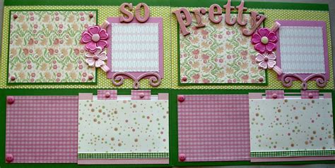 Scrapbooking By Phyllis 12x12 Premade Girly Pages