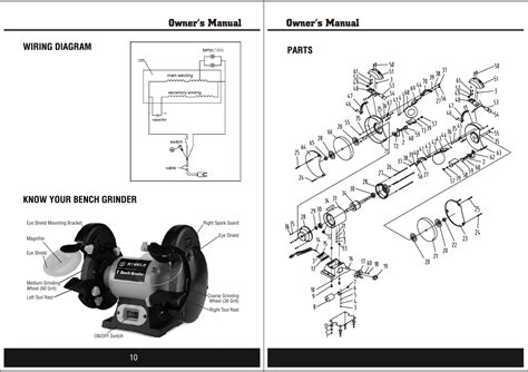 wiring diagram  bench grinder wiring diagram  schematics