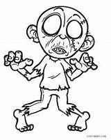 Zombie Coloring Pages Printable Kids Cool2bkids sketch template