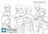 Barnabas Paul Coloring Pages Kids Printable They Called Hermes Speaker Zeus Chief Because Form Human He sketch template