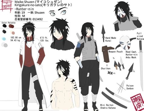 Maiko Shuzen Reference Sheet Character Concept By
