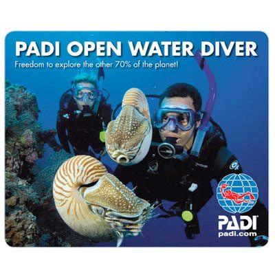 padi open water  scuba crew