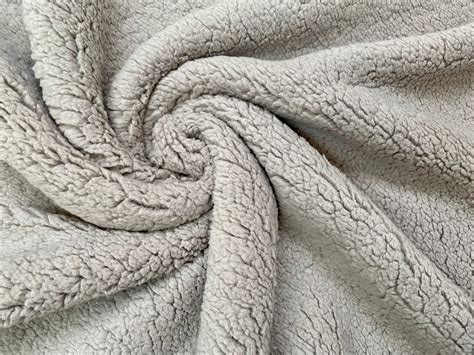 sherpa fleece fabric super soft stretch material home decor upholstery dressmaking  cm