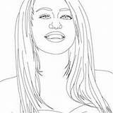 Cyrus Miley Hellokids Myley Visage Imgde Colorie Montana sketch template