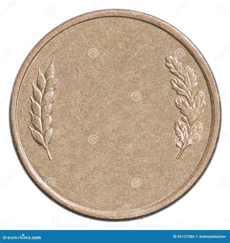 blank bronze coin stock photo image  concept discount